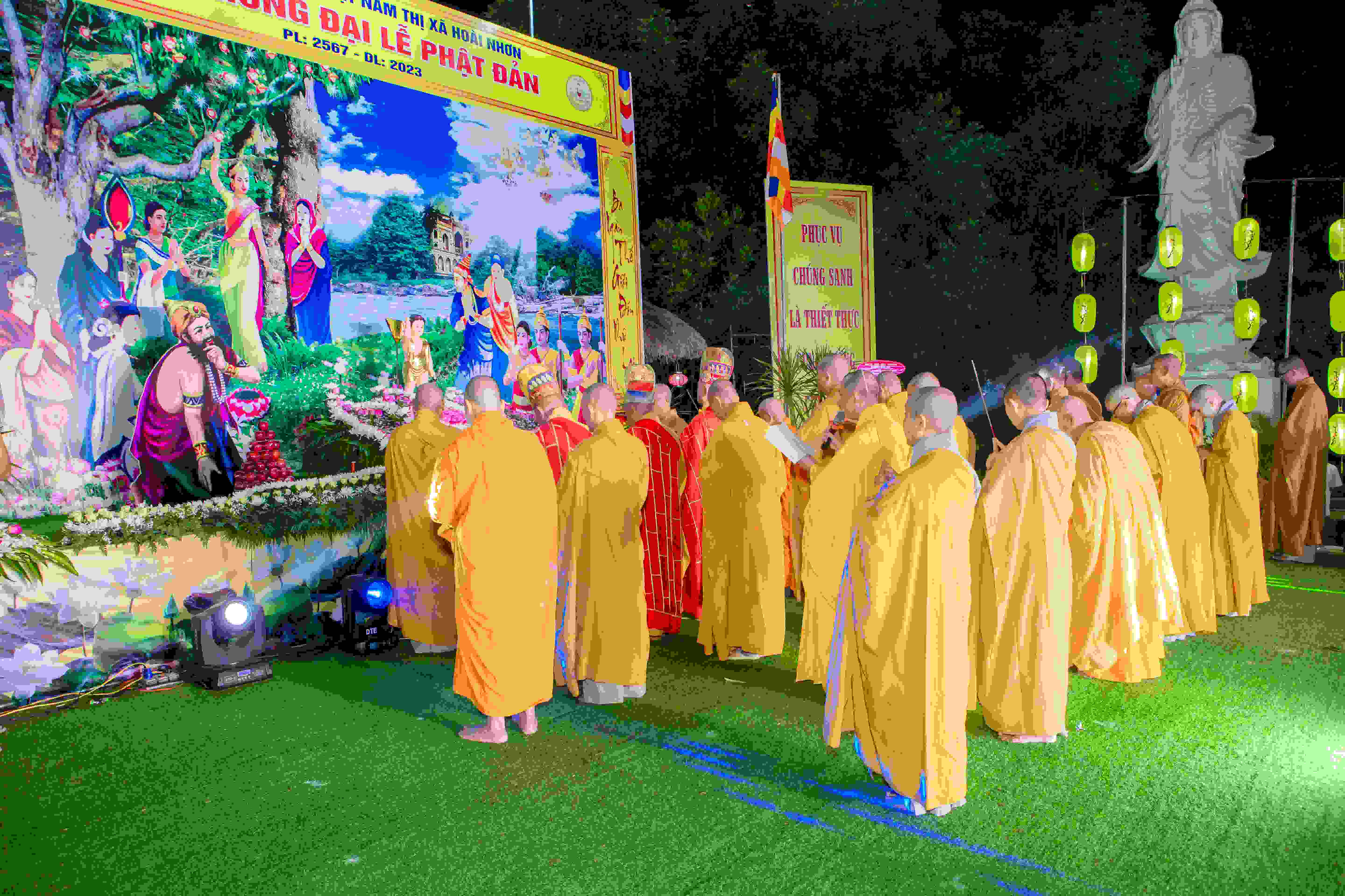 Hoài Nhơn Ban Trị sự trang nghiêm tổ chức Đại lễ Phật đản PL. 2567